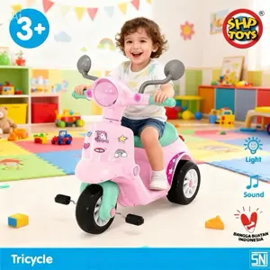 (BISA COD)Zeintoys Mainan anak motor vespa mini lucu warna cewe SHP Toys MB 691