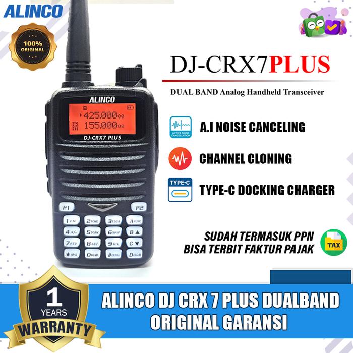 Promo Alinco DJ CRX 7 PLUS Crx 7Plus Crx 7 Plus Dualband Ht Alinco Dual ...