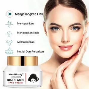 Kiss Beauty Kojic Acid Face Cream - Menghilangkan Flek Mencerahkan Mencantikkan Kulit Melembabkan Nutrisi Dan Perbaikan
