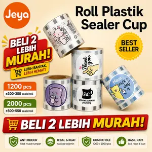 JEYA 2000 CUP/Tutup Lid Cup Sealer/Cup Sealer Plastik/Segel Gelas Minum - All Varian Ready Stock