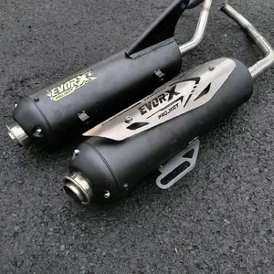 KENOCHII 26 28 Knalpot Standar Racing Moncong Kenochi Original Evor x Project set Tameng stenliss