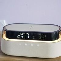 Gambar VIEWTEC W39 Speaker Bluetooth Wireless Charger Lampu LED Alarm Clock - Beige, Garansi 1 Bulan dari Licheers Official Store Kota Administrasi Jakarta Barat 4 Tokopedia