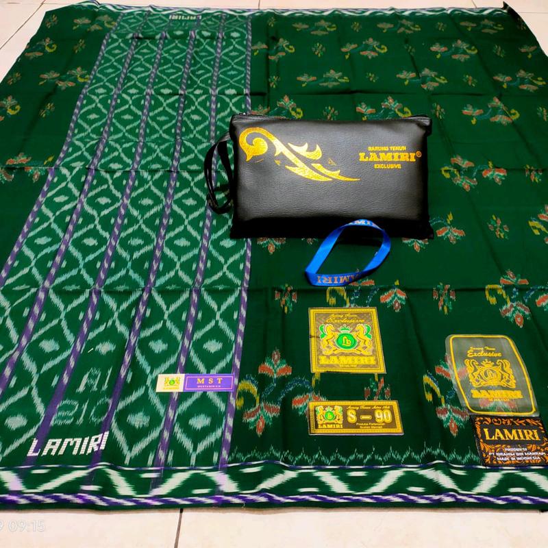 Sarung Lamiri MST Mercerized - Baju Muslim Katun Hitam Dewasa - Pria, Wanita, Motif, Batik, Santri, Bali 7