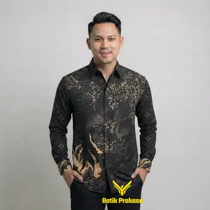 Kemeja Batik Prakasa 0241 Motif Bimasena Slimfit Lengan Panjang Batik Solo