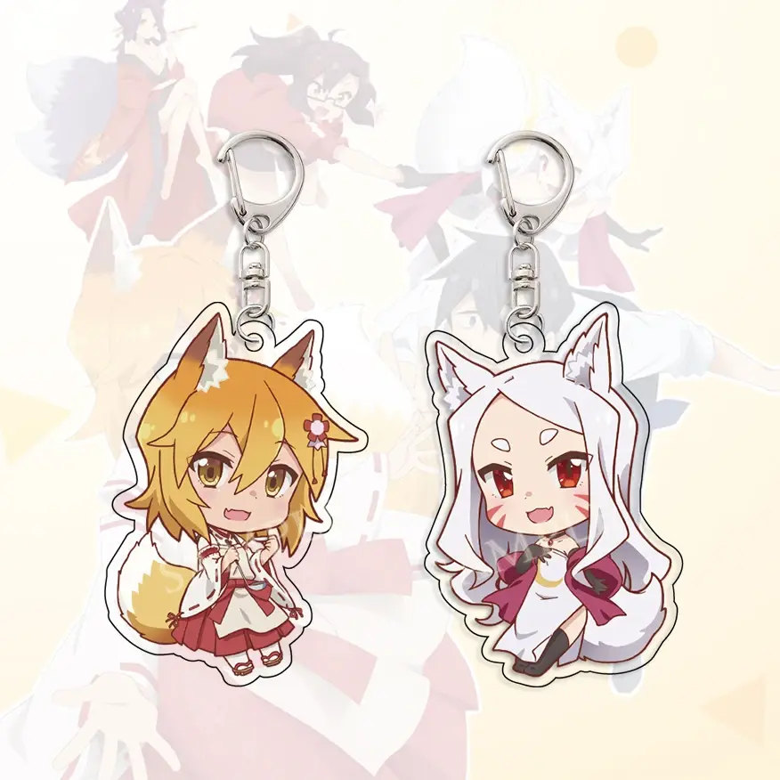 dây chuyền Chìa Khóa Anime Sewayaki Kitsune No Senko-san Senko Móc Chìa Khóa Hóa Trang Hoạt Hình Móc Chìa Khóa Xe Hơi Mặt Dây Chuyền Móc Chìa Khóa Trang Sức Quà Tặng Người Hâm Mộ