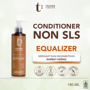 Makarizo T1 Techno Nature Equalizer Conditioner 180 mL - Shampo Non SLS / Sampo / Gentle Shampoo / Paraben Free / No Sulfat / Hair Care Hair Treatment Perawatan Rambut / Haircare