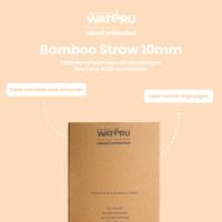 Gambar Wateru Bamboo Straw 10mm, 1 pack, 100 pcs per packs | Natural & Unbleached | The Sustainable Project With Wateru Bamboo Tissue / Tisu Bambu dari Wateru Official Kota Administrasi Jakarta Utara 2 Tokopedia