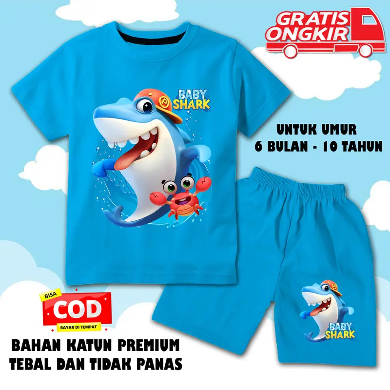 hasuto-setelan anak laki laki / setelan anak perempuan / baju anak karakter usia 6 bulan-10 tahun 76 0