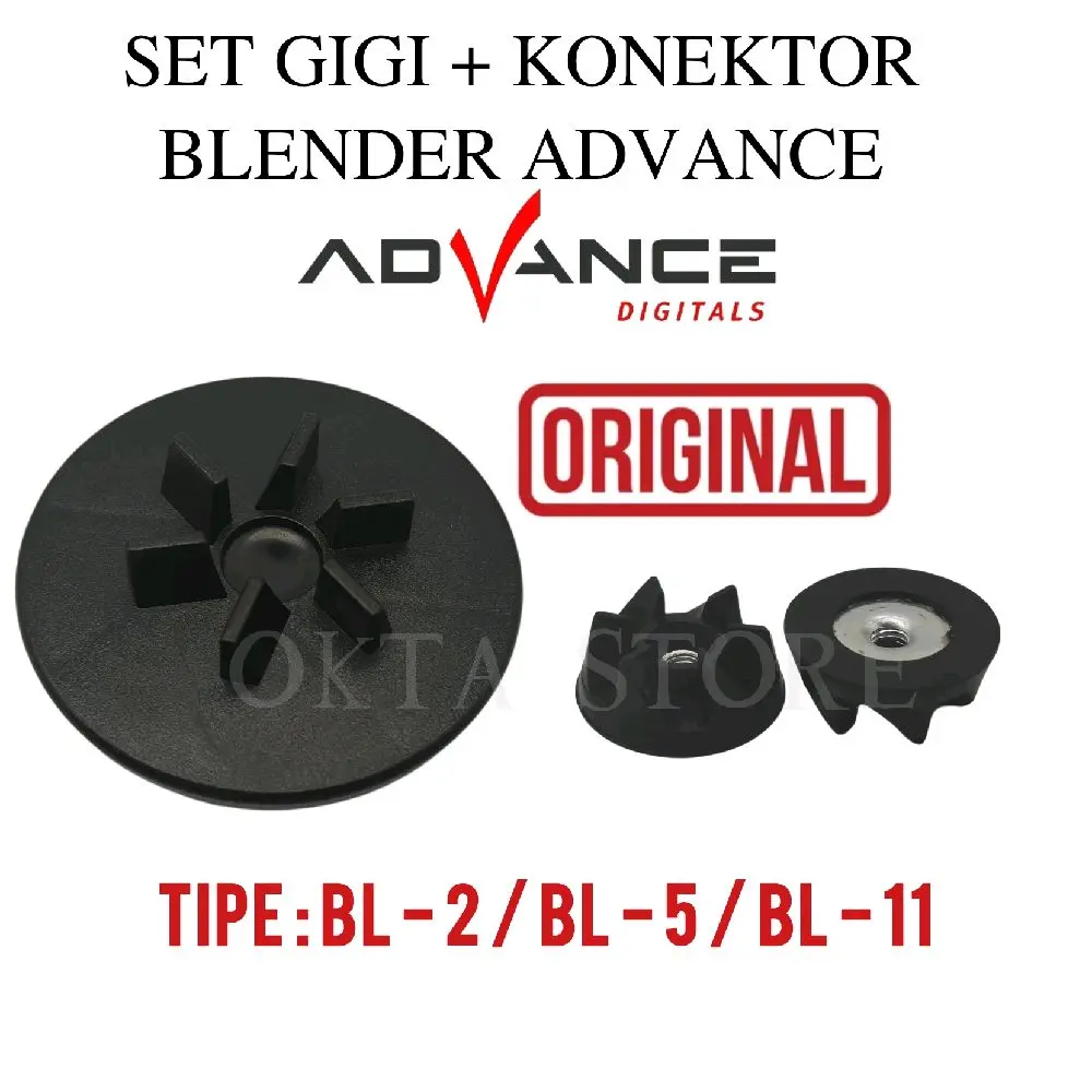 1Set Konektor Mesin + Gear Gigi Blender Advance ORIGINAL Tipe BL-2/BL-5/BL-11