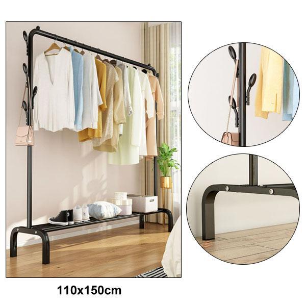 Single Pole Type Drying Rack Wardrobe Rack Hanger for Laundr - TikTok ...