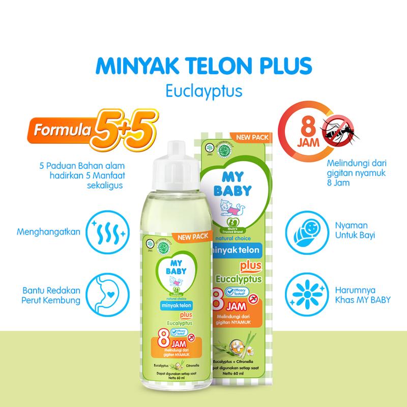 My Baby Minyak Telon Plus Menghangatkan & Melindungi Anak Bayi Dari Gigitan Nyamuk 1