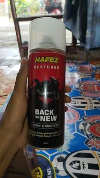 Product Review of HAFEZ BUNDLING 2 RESTORER Pengkilap Body Motor dan Penghitam Body Motor Kendaraan Semprot Car kinclong from 𝔽**𝕚 2