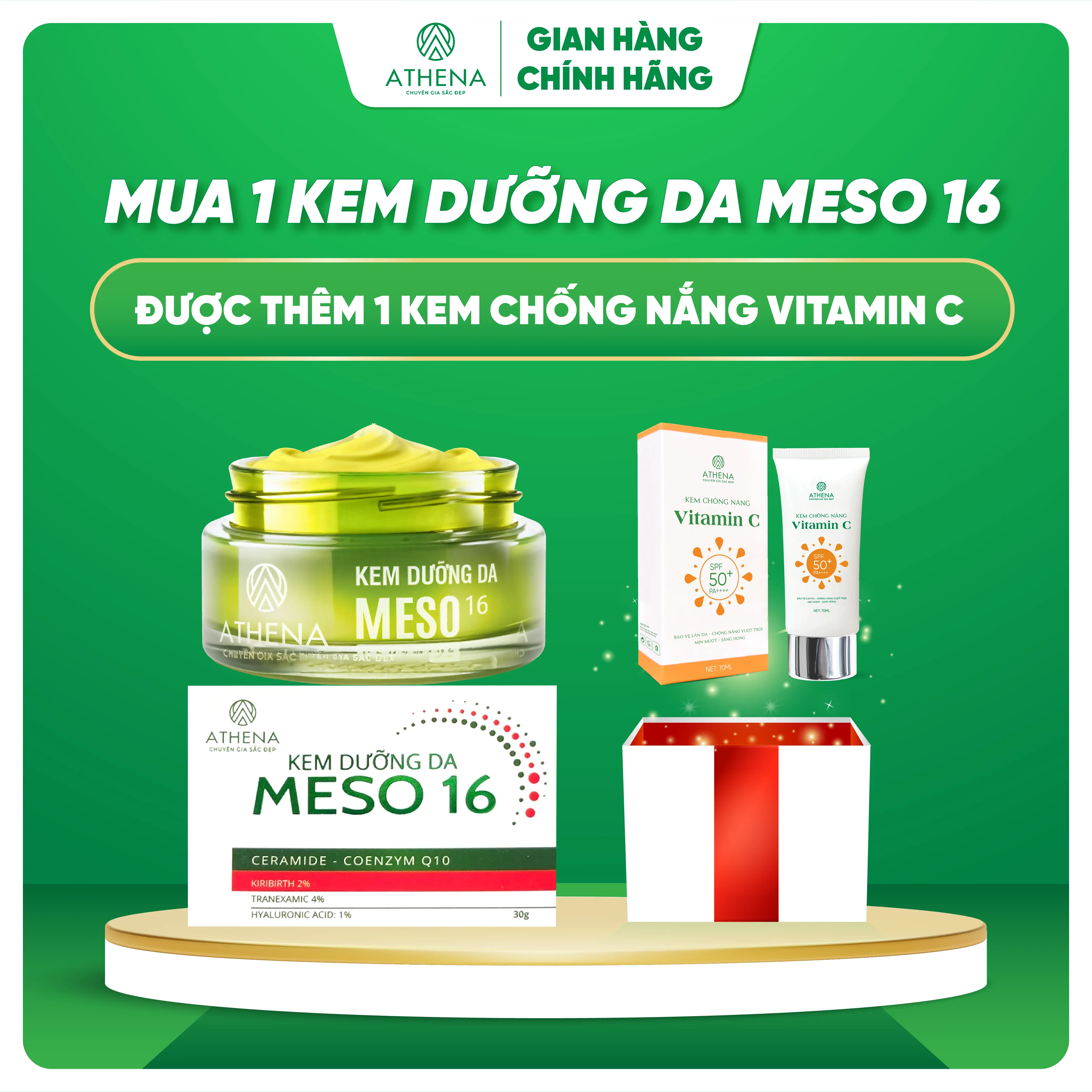 Kem dưỡng da Meso 16- Giúp cấp ẩm, đưỡng da sáng mịn tươi tắn Skincare Chăm Sóc Da