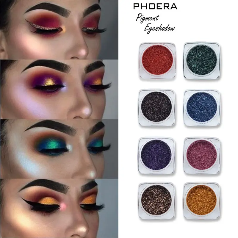 Monochrome Eye Shadow Powder Waterproof Smudge-Proof Long Lasting Matte Glitter Eyeshadow 12 Colours