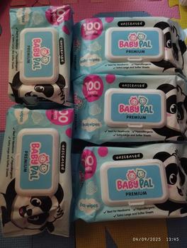 Product Review of BabyPal Premium Baby Wipes Unscented 100 Softer Sheets Pack of 5 for Newborn and Kids from K**a E**a F**r ** 0