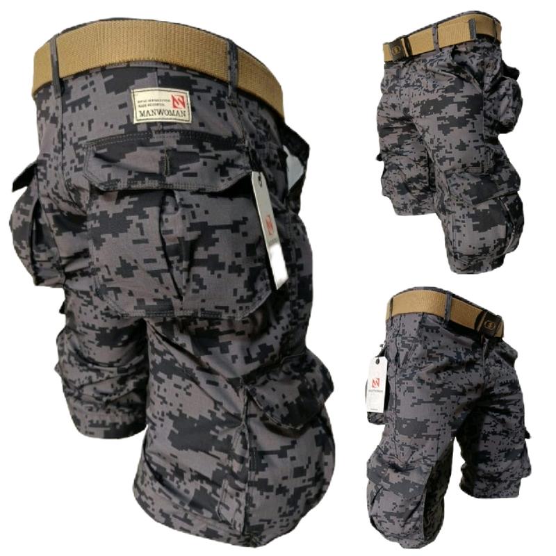 Celana pendek Cargo Motif Digital 0