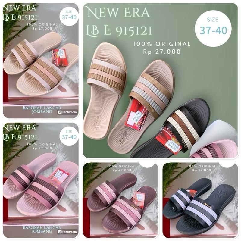SANDAL SLOP KARET WANITA NEW ERA LB E 915121 SIZE 37-40 0