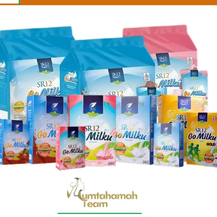 GOMILKU SR12 SUSU KAMBING / GO MILKU SUSU ETAWA KUALITAS PREMIUM / GOAT MILK BUBUK TANPA GULA BPOM diabetes berat bebas kolesterol sachet susu bubuk