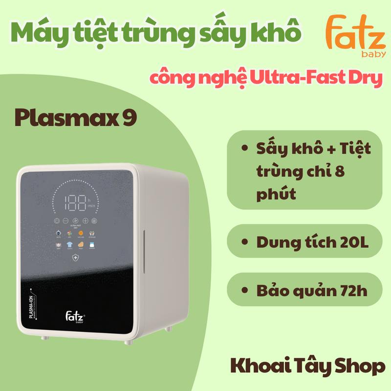 Máy tiệt trùng sấy khô khử mùi UVC-LED công nghệ Nano Plasma Ion PLASMAX 9 Fatz baby