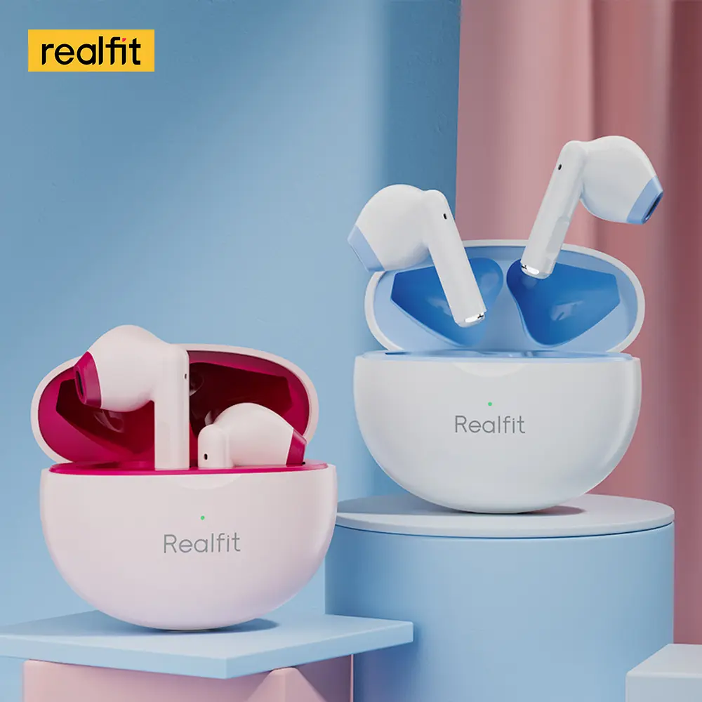 Tai Nghe Nhét Tai Nghe Bluetooth, Realfit F2 TWS, Chất Lượng HIFI, Tai Nghe Không Dây Chân Thực, Có Mic, BT5.3, Âm Trầm Tuyệt Vời