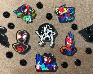 Spiderverse Acrylic Pin, Aksesoris Tas & Jaket | ( Miles, Spot, Spiderpunk, dll ) Akrilik Resin Clips Bros