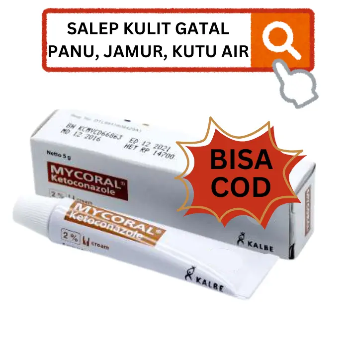 Mycoral Salep Gatal Merah Ruam Gatel Putih Salep Jamur Panu Putih Gatal Kurap 0