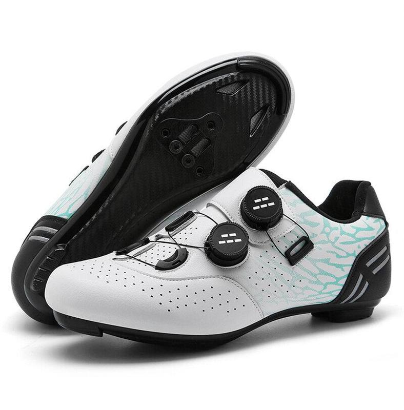 Product Introduction of 36-48 Outdoor Road Bike Non-locking Cycling Shoes New Biking Shoes for Men Double Button Road Mountain Shoes Bicycle Shoes Women Non-slip Sports Shoes 26