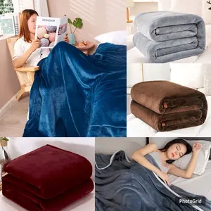 Selimut Bulu Halus Dewasa Polos Aesthetic Uk 150X200 Termurah Terlaris Bahan Polyester Desain Elegant Stylish Tidak Rontok Tahan Panas