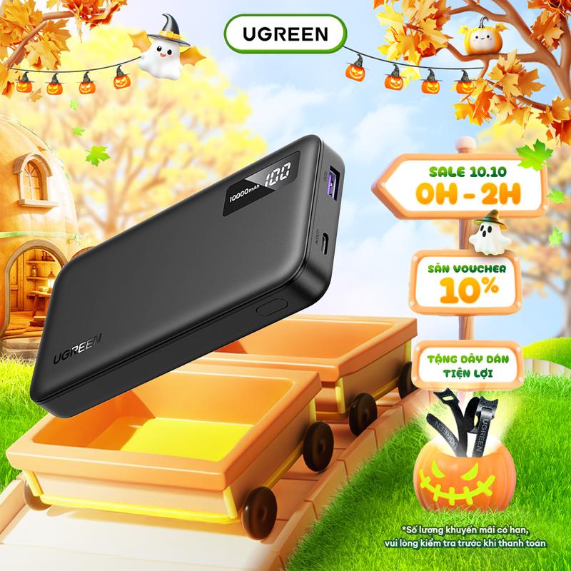 Pin sạc dự phòng dung lượng 10000mAh UGREEN Sạc nhanh 2 chiều PD3.0 20W | Bảo hành 18 tháng 1 đổi 1 25742 KOL