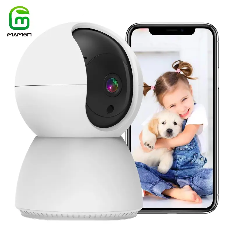 Baby Monitor Camera Indoor Security WiFi IP Camera 2K Resolution with Pan Tilt Zoom/ Motion Alerts Ideal for Baby and Pet Home Security Multiple Storage Options