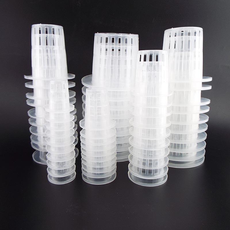 Product Introduction of 50Pcs Nursery Cup Plant Grow Pots Colonization Mesh Basket Holder Net  Planting Soilless  SG2H 65