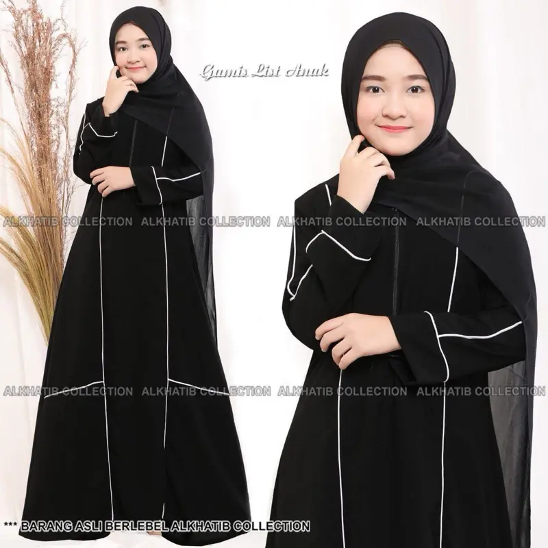 ABAYA LIST ANAK ALKHATIB COLLECTION BUSANA MUSLIMAH gamis dress wanita baju lebaran