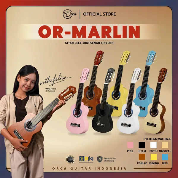 ORCA Gitar Lele Mini ( OR - MARLIN ) Senar 6 Nylon