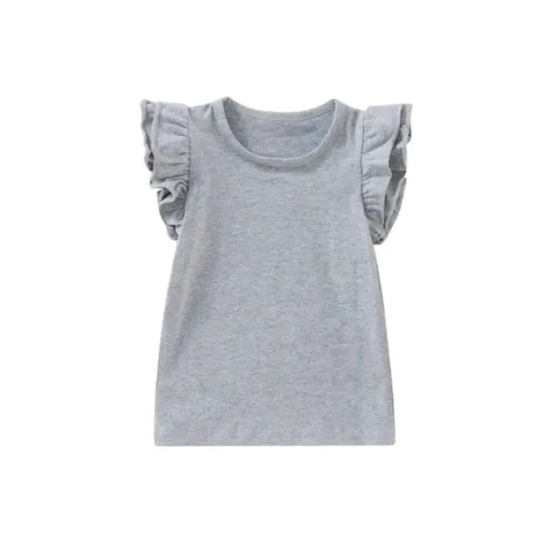 BAJU ATASAN ANAK CEWEK TSHIRT RUFFLE  USIA 6 BULAN - 3 TAHUN Perempuan 2