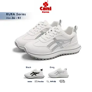 CANIKOREA Ruka Sepatu Wanita Kasual Dan Kerja Sneakers Fashion Korean - Back To School Sol Karet Empuk Anti Selip K9254