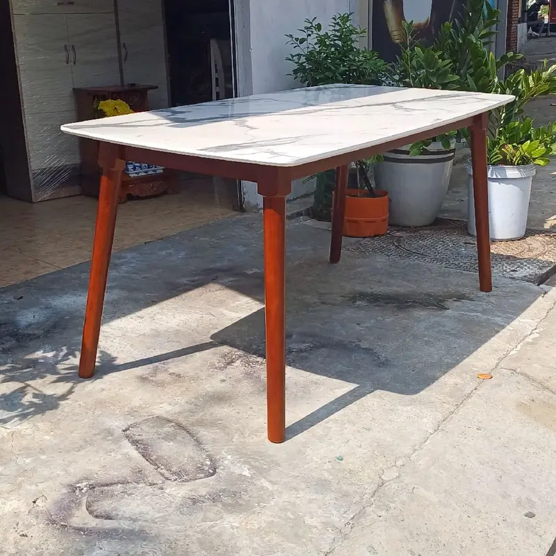 BỘ BÀN ĂN 4 GHẾ CHẤT LIỆU GỔ CAO SU. 8