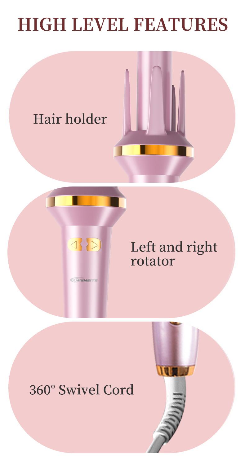 MAIMEITE Catokan Curly Otomatis 25mm Catokan Keriting Rambut Otomatis Ceramics Curly