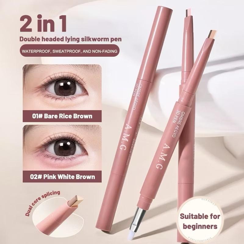  CKB_Bút Kẻ Bọng Mắt Hai Màu Chất Phấn Mịn Màu Tốt. 