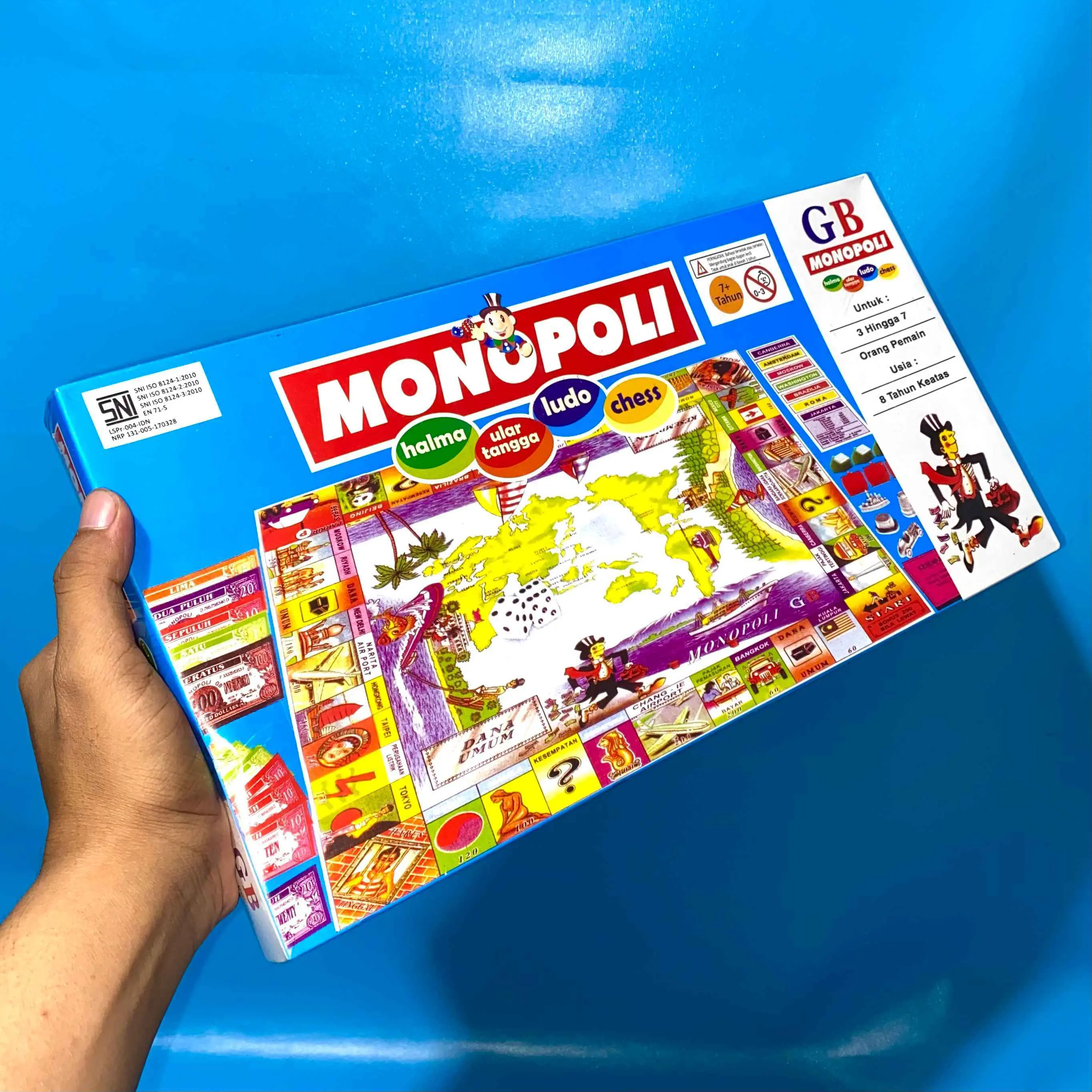 Mainan Anak-Anak Monopoli Board Game untuk Bermain