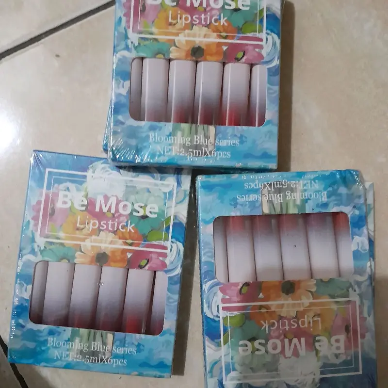 Be Mose Lipstik Matte Gloss Liquid Lipcream Bibir 6pcs Lipstick 4