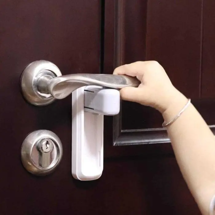 TRFF Pengaman Gagang Pintu Tempel Door Lever Lock Safety Child 3M