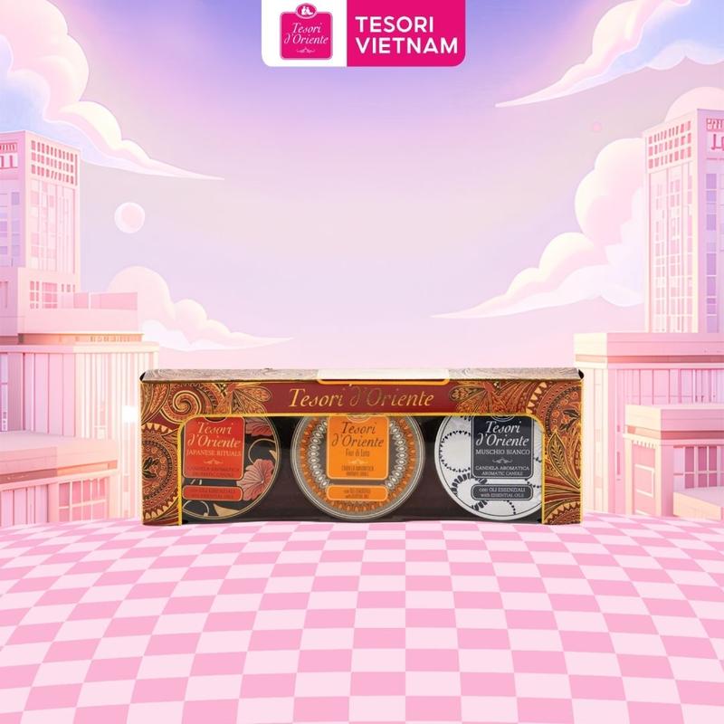 Nến thơm mini Tesori d'Oriente 110gr/200gr Decor Phòng