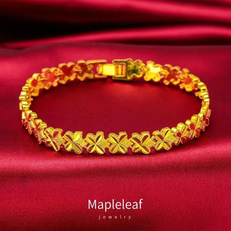 Mapleleaf Jewelry Flower Love Women's Bracelet Suitable for Valentine's Day, Birthday, Wedding, Jewelry Gifts