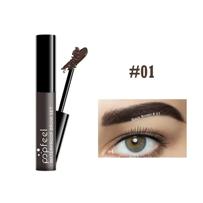 Paling Murah!! - New Import Korea Popfeel Eyebrow Gel Maskara Pensil Alis Tahan Lama Anti Air Original 4 Varian Warna 6