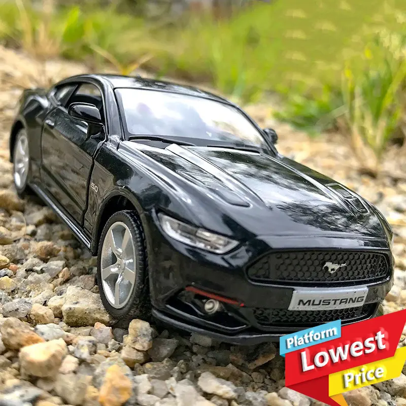 【Puzzle Toy Home】Hot-selling alloy sports car simulation model 1:36 Mustang alloy car simulation toy car ornaments birthday gift
