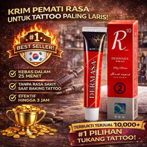 DERMASA - Versi yang disempurnakan Krim Anestesi Tato Bibir dan Alis Anti Nyeri Pasca Tatto Cream Eyebrow