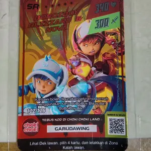 Kartu BoBoiBoy langka Seri S dan lainnya Choki-choki Monsta Galaxy card Season 1-2