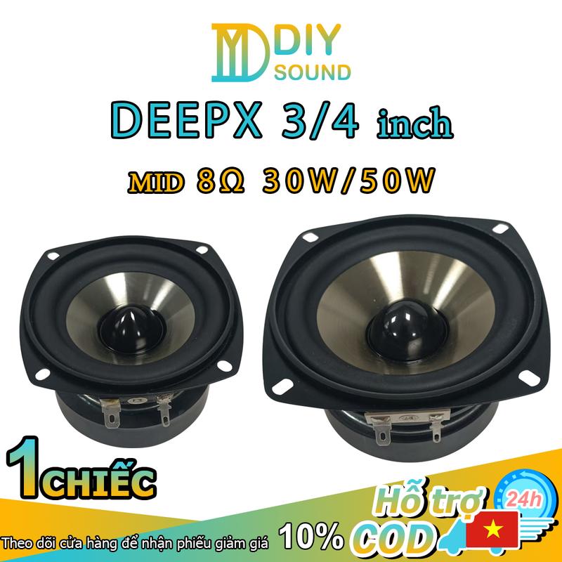 Loa Mid DEEPX 3inch 8Ω 30W và 4inch 8Ω 50W  chất lượng âm thanh trong trẻo, âm trầm mạnh, lắp đặt dễ dàng