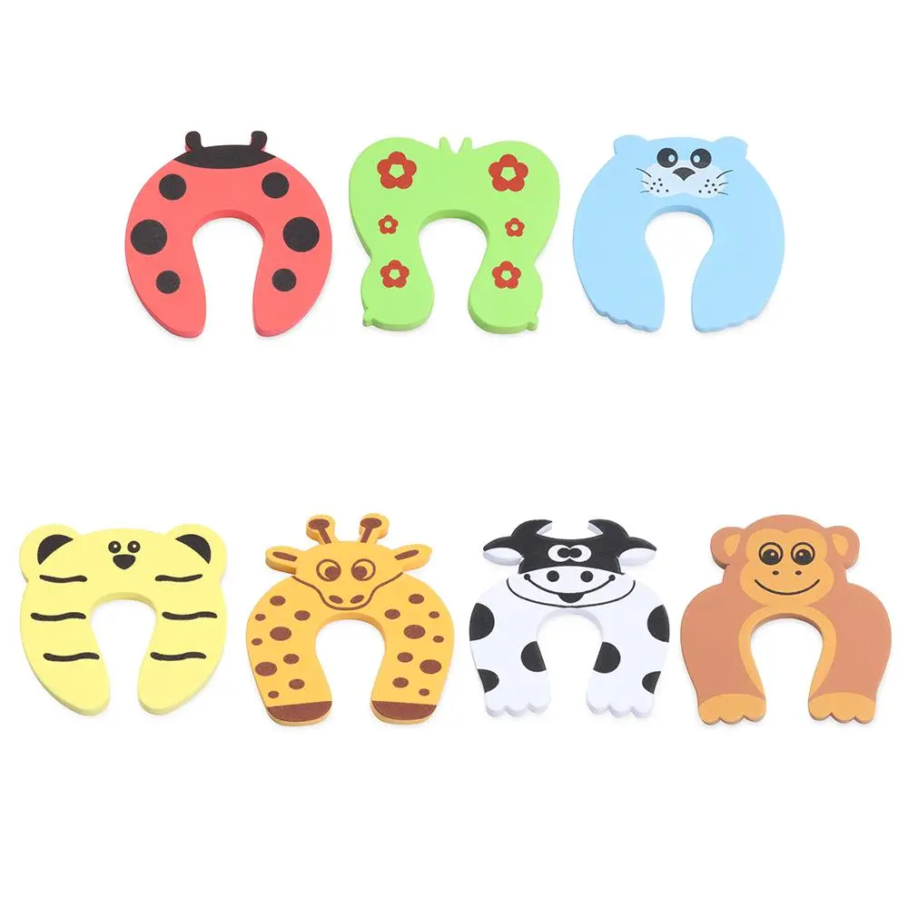 Finger Safe Security Cabinet Locks Door Clip Children Protection Foam Door Stopper EVA Baby Safety Locks