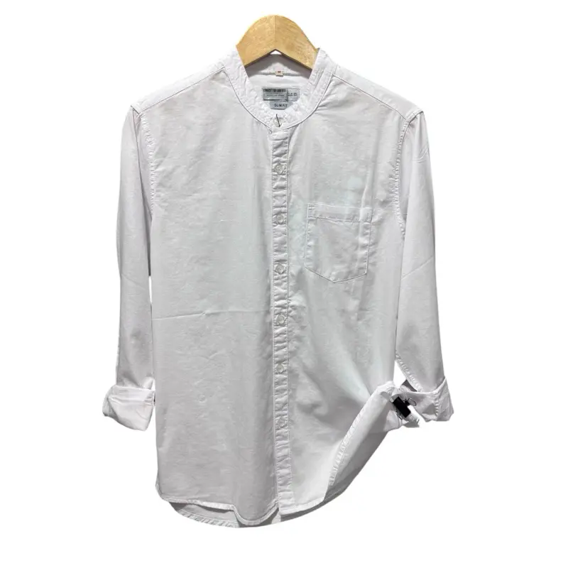Kemeja Z4R4 basic kerah sanghai pria/ kemeja koko / kemeja casual pria 3